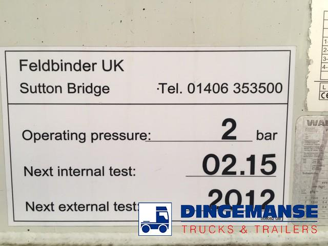 Semirremolque cisterna Feldbinder Powder tank alu 43 m3 / 1 comp: foto 12