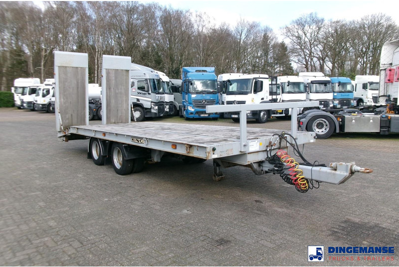 KING 2-axle platform drawbar trailer 14t + ramps - Remolque caja abierta: foto 2 KING 2-axle platform drawbar trailer 14t + ramps - Remolque caja abierta: foto 2