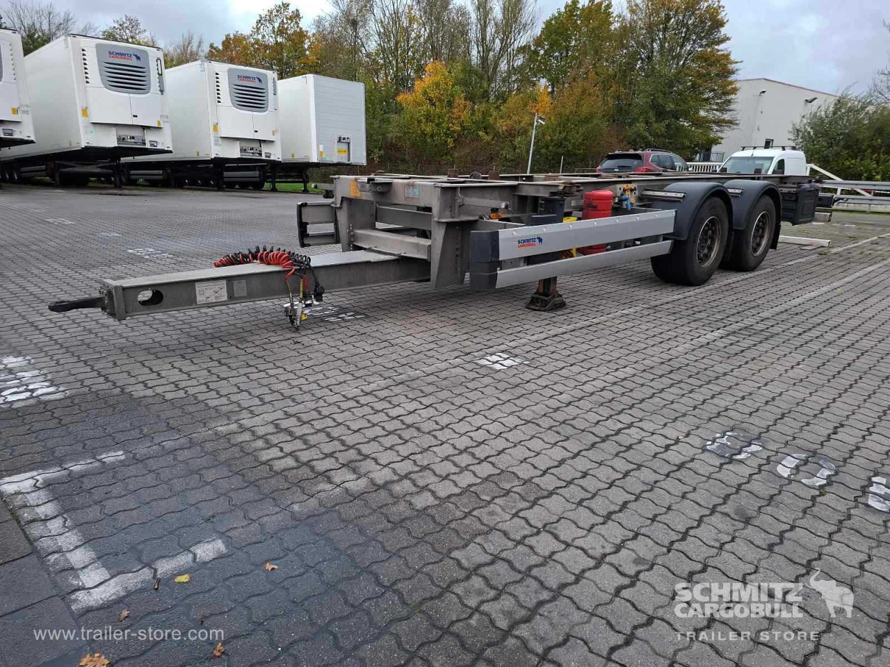 SCHMITZ Zentralachsanhänger Wechselfahrgestell - Remolque portacontenedore/ Intercambiable: foto 1 SCHMITZ Zentralachsanhänger Wechselfahrgestell - Remolque portacontenedore/ Intercambiable: foto 1