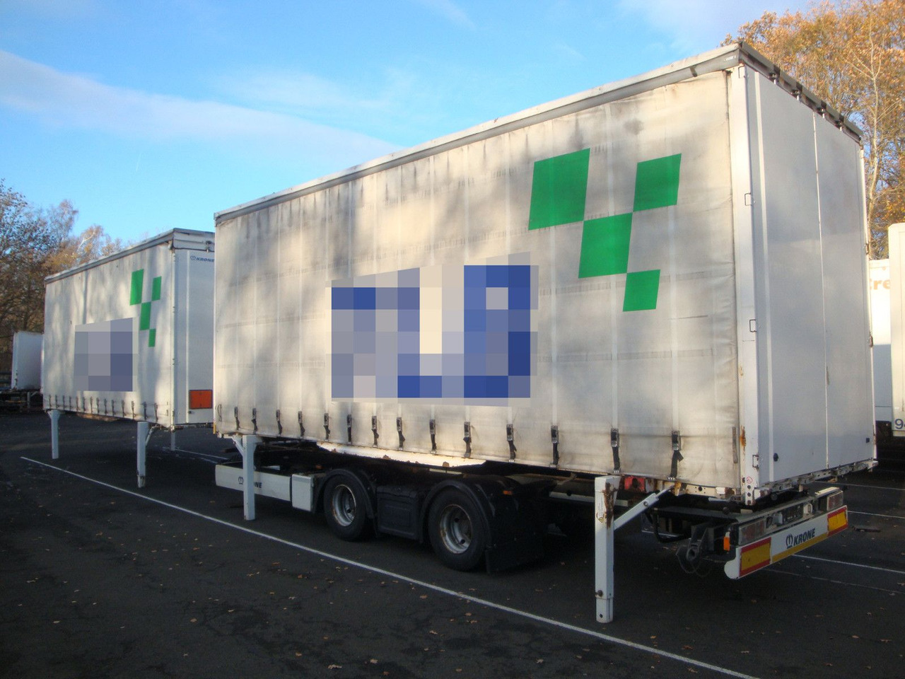 Krone ZZW 18 Jumbo Edscha Schiebeverdeck BDF 116 cbm - Remolque portacontenedore/ Intercambiable: foto 2 Krone ZZW 18 Jumbo Edscha Schiebeverdeck BDF 116 cbm - Remolque portacontenedore/ Intercambiable: foto 2