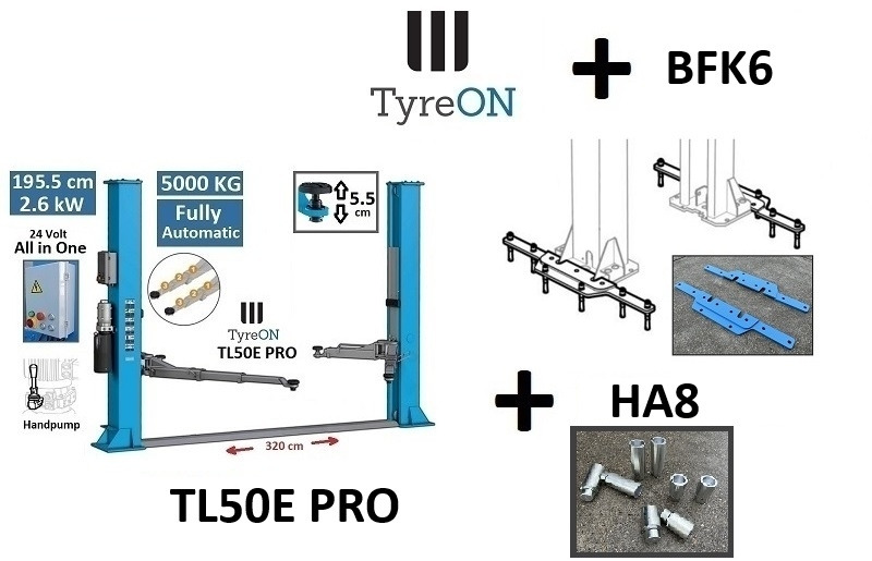 2 columns car lift 5T + base reinforcement kit - Equipo de taller: foto 1 2 columns car lift 5T + base reinforcement kit - Equipo de taller: foto 1