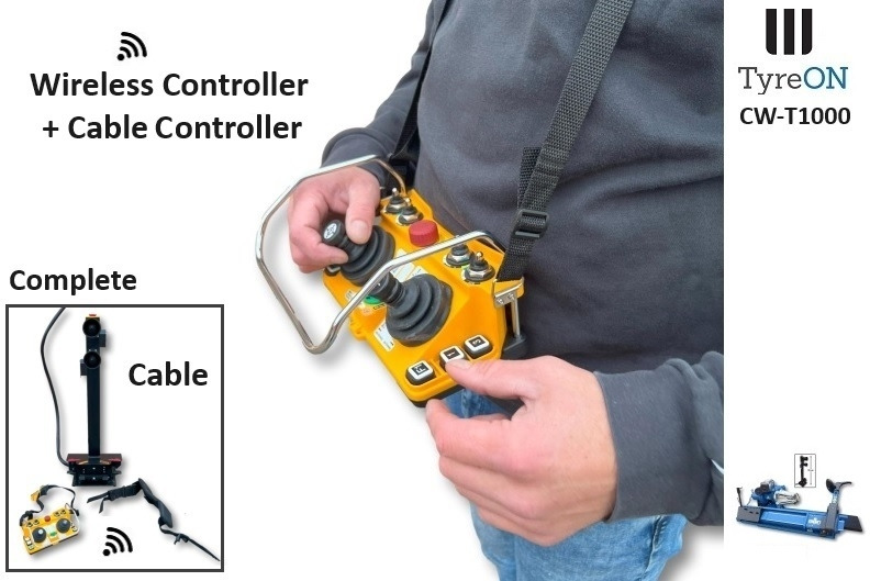 T1000W truck tyrechanger 56 Inch 2 mounting speeds - fully automatic - power 4kW+4kW - Wireless controller (as extra) - Equipo de taller: foto 2 T1000W truck tyrechanger 56 Inch 2 mounting speeds - fully automatic - power 4kW+4kW - Wireless controller (as extra) - Equipo de taller: foto 2