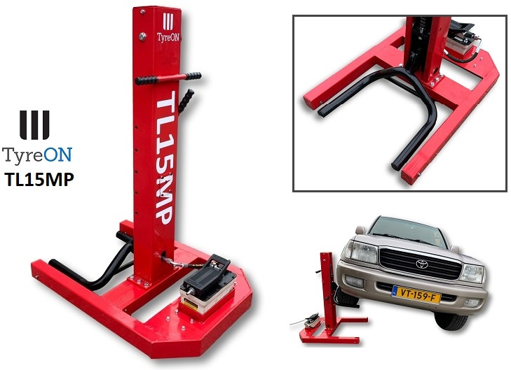 TL15MP mobile single post autolift - easyjacklift 3000 kg - air hydraulic - Lift vehicles up to 3000 kg from the side - Equipo de taller: foto 3 TL15MP mobile single post autolift - easyjacklift 3000 kg - air hydraulic - Lift vehicles up to 3000 kg from the side - Equipo de taller: foto 3