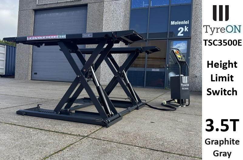 TSC3500E mobile midrise car scissor lift with electrical release - Capacity 3,5T - Lifting height 125 cm - 230V - Graphite gray - Equipo de taller: foto 1 TSC3500E mobile midrise car scissor lift with electrical release - Capacity 3,5T - Lifting height 125 cm - 230V - Graphite gray - Equipo de taller: foto 1