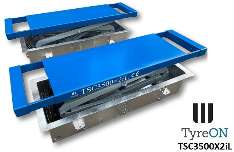 TSC3500X2iL In floor scissor lift - Double extensions - Recessed containers - Equipo de taller: foto 3 TSC3500X2iL In floor scissor lift - Double extensions - Recessed containers - Equipo de taller: foto 3