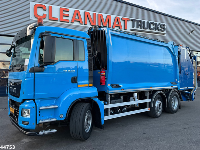 MAN TGS 26.320 Euro 6 Geesink 20m³ + Welvaarts weighing system - Camión de basura: foto 1 MAN TGS 26.320 Euro 6 Geesink 20m³ + Welvaarts weighing system - Camión de basura: foto 1