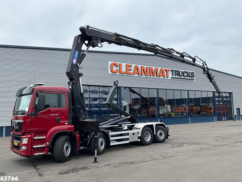 MAN TGS 35.480 8x4H Euro 6 HMF 40 Tonmeter laadkraan + Fly-Jib - Camión multibasculante, Camión grúa: foto 1 MAN TGS 35.480 8x4H Euro 6 HMF 40 Tonmeter laadkraan + Fly-Jib - Camión multibasculante, Camión grúa: foto 1