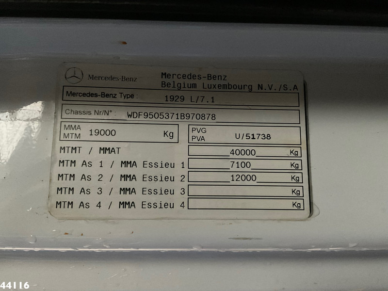 Camión grúa Mercedes-Benz Axor 1929 Effer 30 Tonmeter laadkraan: foto 20 Camión grúa Mercedes-Benz Axor 1929 Effer 30 Tonmeter laadkraan: foto 20