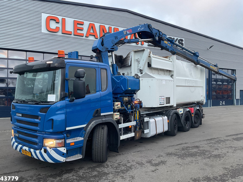 Scania P 360 8x2 Hiab 21 Tonmeter laadkraan - Camión multibasculante, Camión grúa: foto 1 Scania P 360 8x2 Hiab 21 Tonmeter laadkraan - Camión multibasculante, Camión grúa: foto 1
