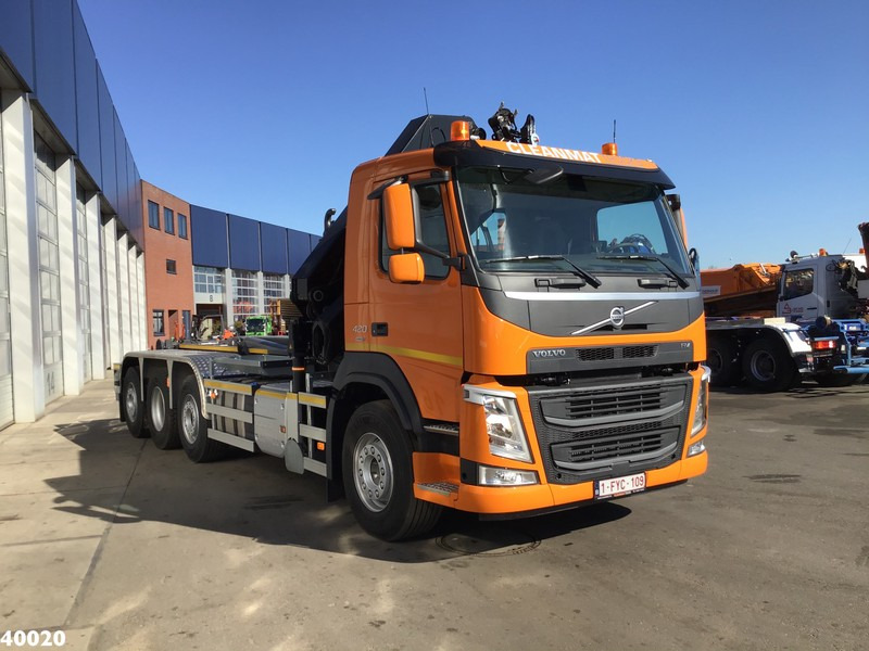 Volvo FM 420 8x2 HMF 28 ton/meter laadkraan Welvaarts weighing system - Camión multibasculante, Camión grúa: foto 5 Volvo FM 420 8x2 HMF 28 ton/meter laadkraan Welvaarts weighing system - Camión multibasculante, Camión grúa: foto 5