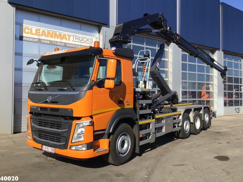 Volvo FM 420 8x2 HMF 28 ton/meter laadkraan Welvaarts weighing system - Camión multibasculante, Camión grúa: foto 1 Volvo FM 420 8x2 HMF 28 ton/meter laadkraan Welvaarts weighing system - Camión multibasculante, Camión grúa: foto 1