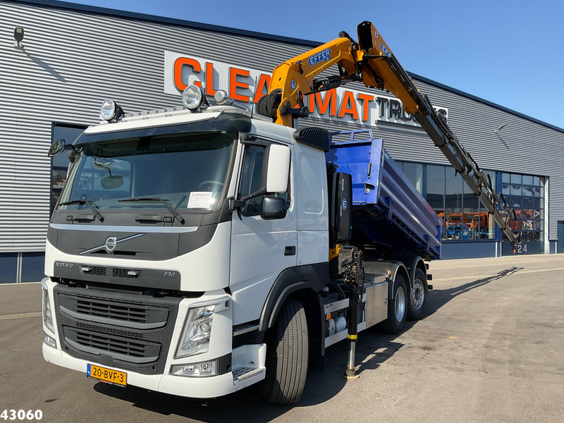 Volvo FM 460 Effer 26 Tonmeter laadkraan Kipper Just 94.130 km! - Camión volquete, Camión grúa: foto 1 Volvo FM 460 Effer 26 Tonmeter laadkraan Kipper Just 94.130 km! - Camión volquete, Camión grúa: foto 1