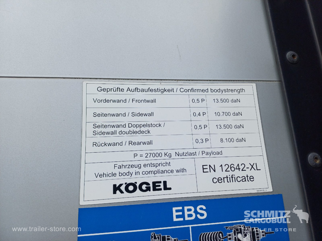 KOEGEL Auflieger Curtainsider Standard - Semirremolque lona: foto 4 KOEGEL Auflieger Curtainsider Standard - Semirremolque lona: foto 4