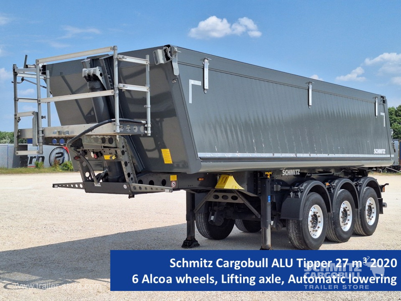 SCHMITZ Tipper Alu-square sided body 27m³ - Semirremolque volquete: foto 1 SCHMITZ Tipper Alu-square sided body 27m³ - Semirremolque volquete: foto 1