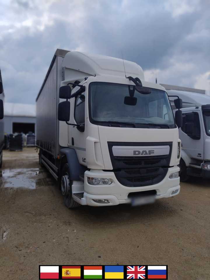 DAF LF 250 / Curtainsider 18 EPAL / sleeping cab - Camión lona: foto 1 DAF LF 250 / Curtainsider 18 EPAL / sleeping cab - Camión lona: foto 1