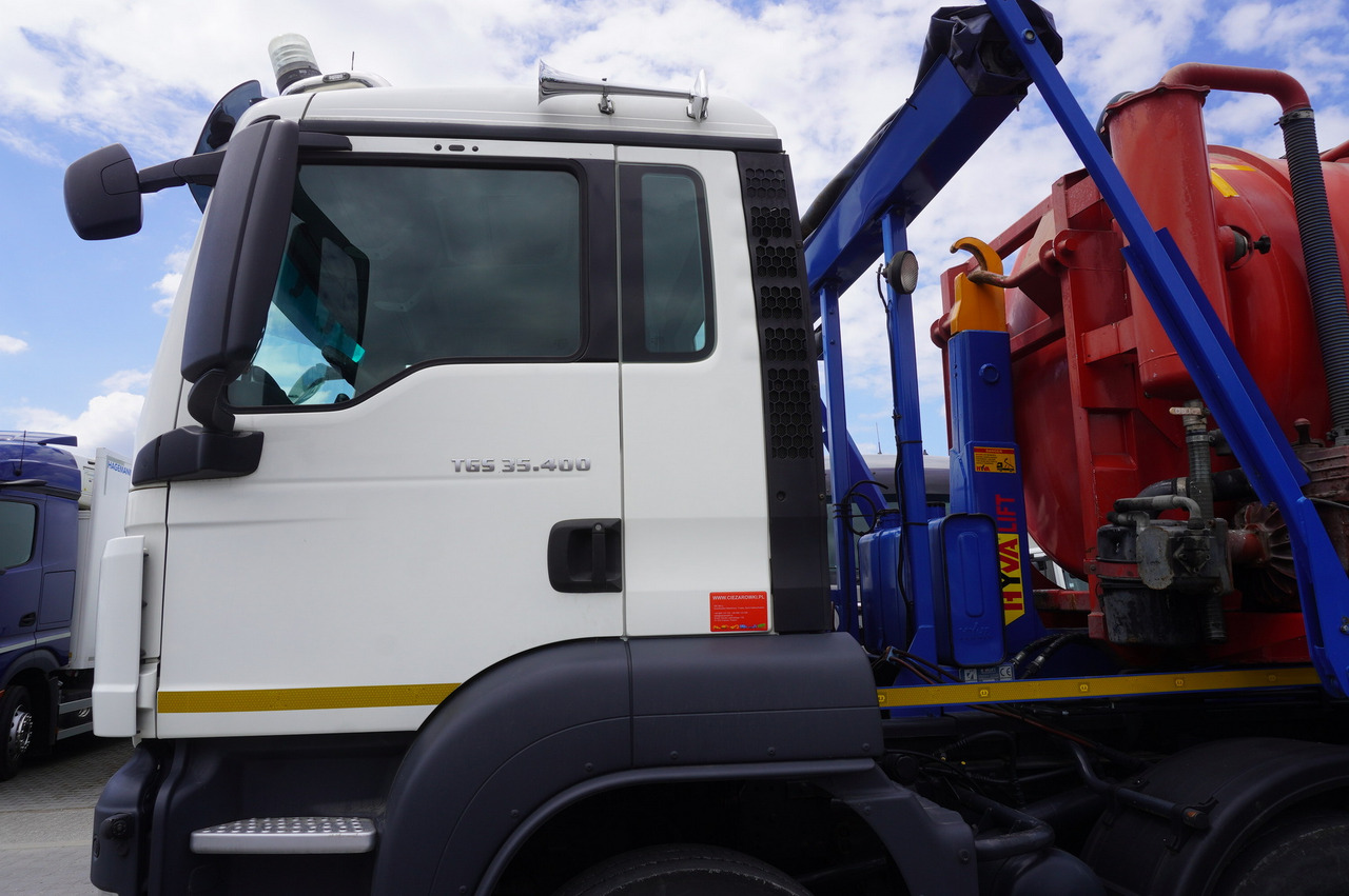 Cuba de purín MAN TGS 35.400 8 × 4 E5 / HYVA HOOK LIFT 32.56 SE / Septic barrel 13000 L: foto 18