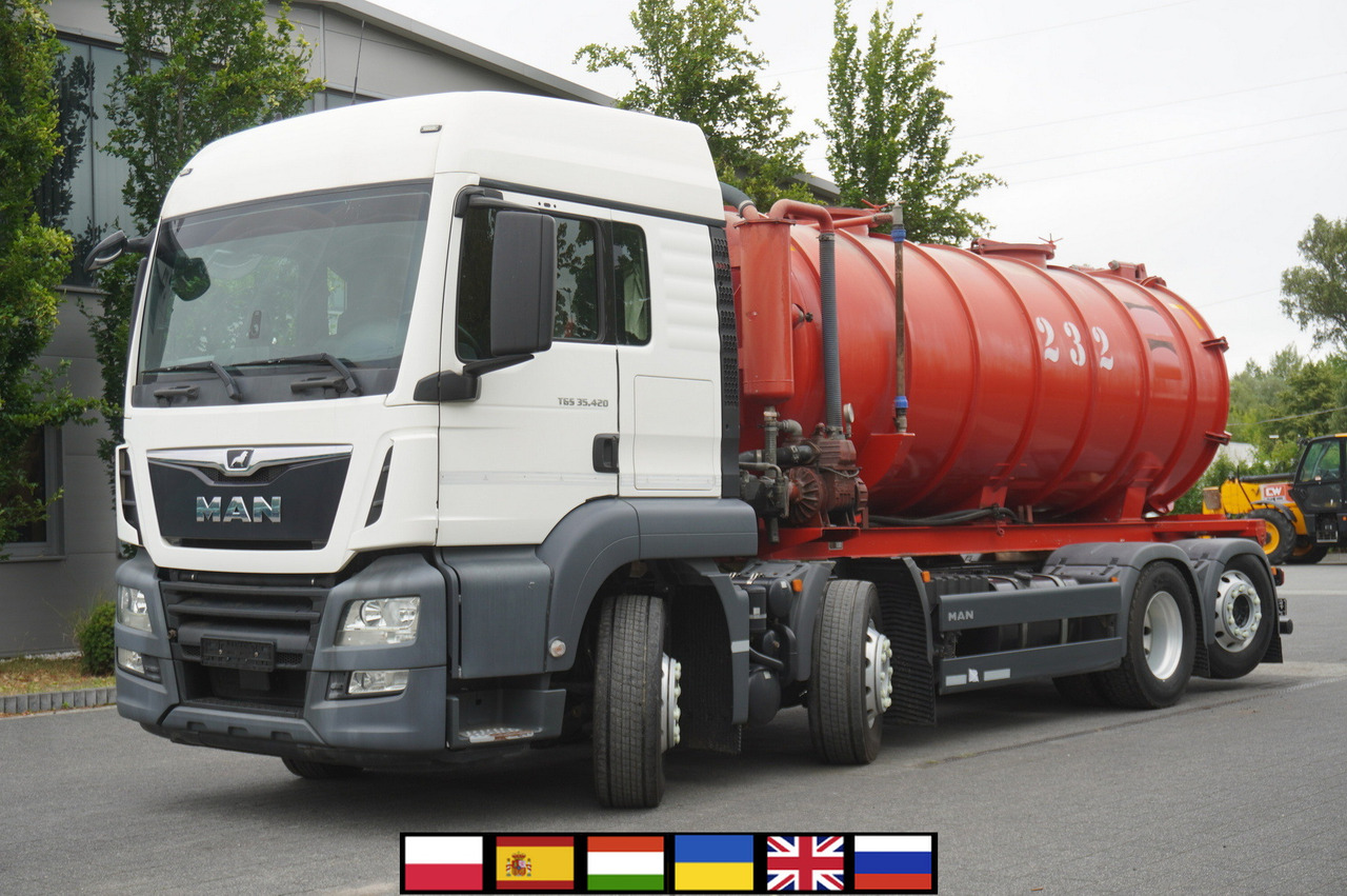 MAN TGS 35.420 8×2 / NEW septic barrel 13000 L / 3 steered axles - Inyector de purín: foto 1 MAN TGS 35.420 8×2 / NEW septic barrel 13000 L / 3 steered axles - Inyector de purín: foto 1