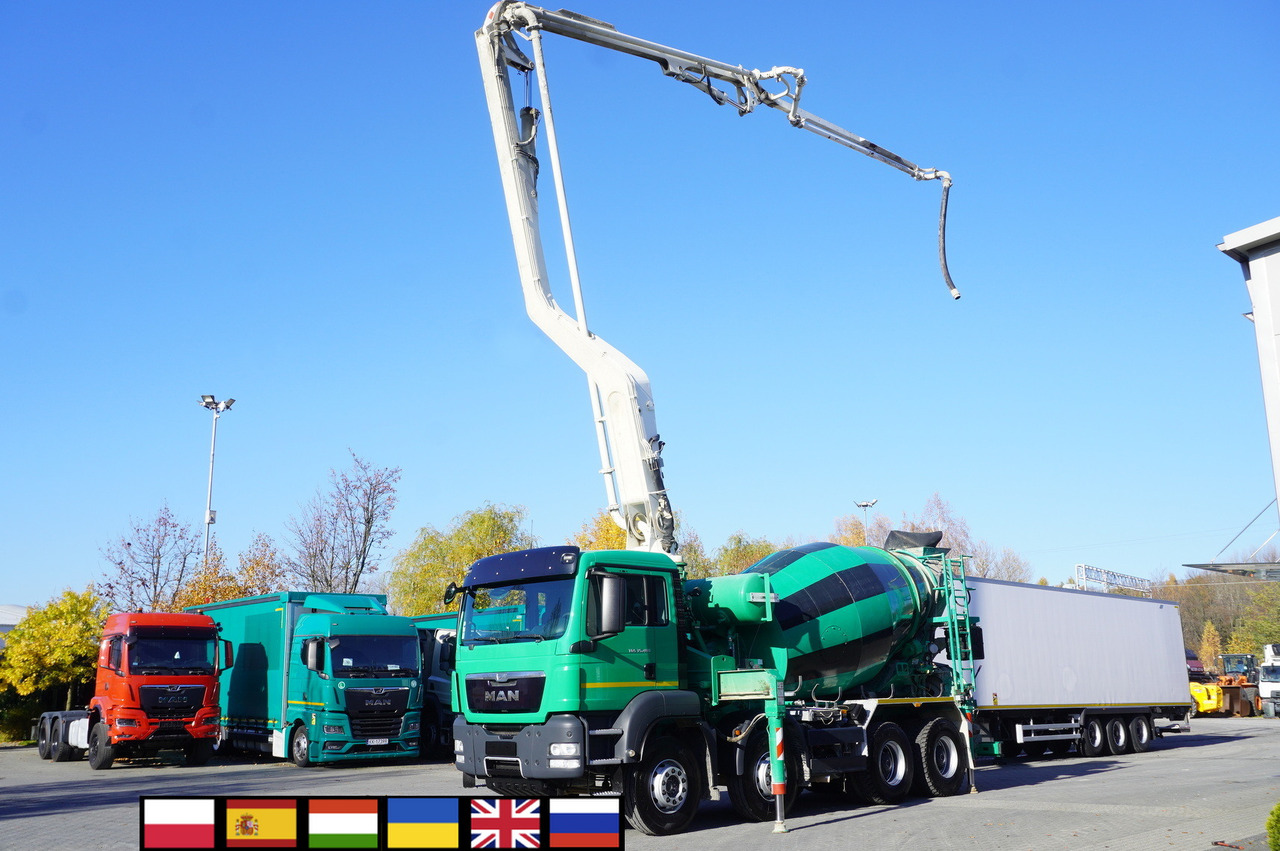 MAN TGS 35.480 8x4 Concrete Mixer Pump truck / Putzmeister M24-3 / 1600 MTH! - Bomba de hormigón: foto 1 MAN TGS 35.480 8x4 Concrete Mixer Pump truck / Putzmeister M24-3 / 1600 MTH! - Bomba de hormigón: foto 1