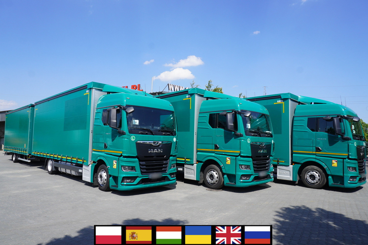 MAN TGX 18.470 / Trailer 19 EPAL / Curtainsider 19 EPAL / 2022 / Retarder / 15 units - Camión lona: foto 1 MAN TGX 18.470 / Trailer 19 EPAL / Curtainsider 19 EPAL / 2022 / Retarder / 15 units - Camión lona: foto 1