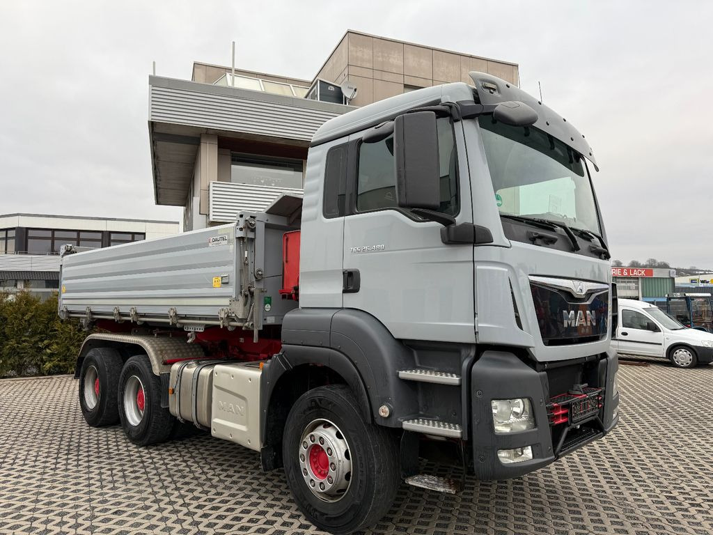 Camión volquete MAN TGS 26.480 6X4 WECHSELSYSTEM KIPPER+SZM Blatt-Bl: foto 1