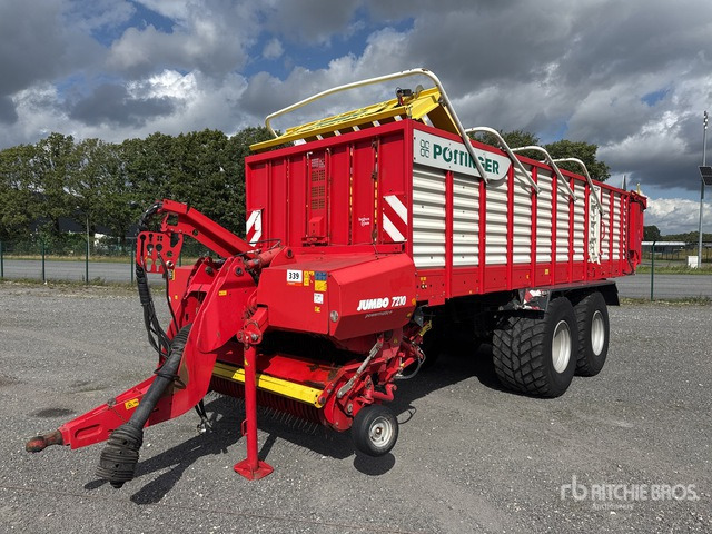 2013 Poettinger Jumbo 7210 D T/A Drawbar Silage Wagon - Remolque autocargador: foto 2 2013 Poettinger Jumbo 7210 D T/A Drawbar Silage Wagon - Remolque autocargador: foto 2
