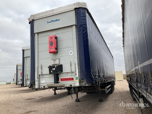2012 Lecitrailer 3E20 Tri/A XL 3M Multilock Curtain Side Trailer - Remolque con toldo: foto 1 2012 Lecitrailer 3E20 Tri/A XL 3M Multilock Curtain Side Trailer - Remolque con toldo: foto 1