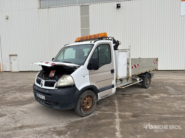 2006 Renault Master dCi 120 2014 HMF 152T2 12V 830 kg on 4x ... Dump Truck with Crane - Camión volquete: foto 1 2006 Renault Master dCi 120 2014 HMF 152T2 12V 830 kg on 4x ... Dump Truck with Crane - Camión volquete: foto 1