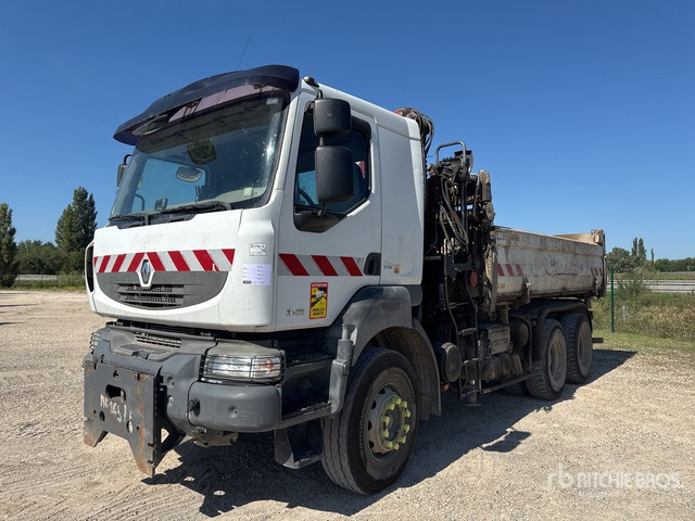 2007 Renault Kerax HMF 1250 k2 on 6x4 Camion Bi-Be ... Dump Truck with Crane - Camión volquete, Camión grúa: foto 1 2007 Renault Kerax HMF 1250 k2 on 6x4 Camion Bi-Be ... Dump Truck with Crane - Camión volquete, Camión grúa: foto 1