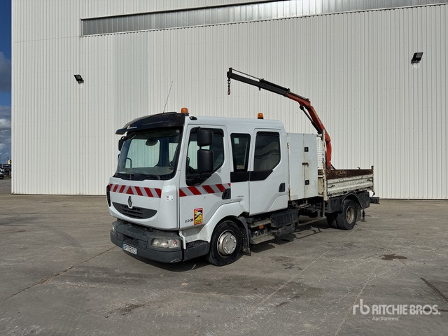 2008 Renault Midlum 220DXi 2008 Palfinger PK2700A on 4x2 C ... Flatbed Truck with Crane - Camión caja abierta, Camión grúa: foto 3 2008 Renault Midlum 220DXi 2008 Palfinger PK2700A on 4x2 C ... Flatbed Truck with Crane - Camión caja abierta, Camión grúa: foto 3