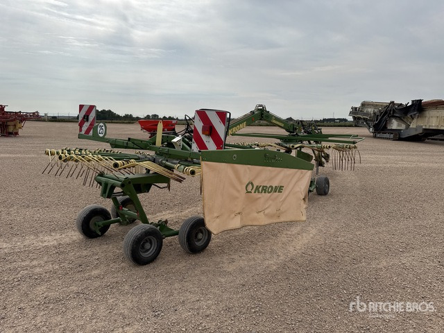 2012 Krone Swadro 710/26T 7.10 m 2 Rotor Andaineur Hay Rake - Desbrozadora de martillos/ Trituradora: foto 4 2012 Krone Swadro 710/26T 7.10 m 2 Rotor Andaineur Hay Rake - Desbrozadora de martillos/ Trituradora: foto 4