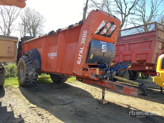 2018 Sodimac Rafal 3600 S/A Epandeur A Fumier 1 Essieu Manure Spreader - Desbrozadora de martillos/ Trituradora: foto 2 2018 Sodimac Rafal 3600 S/A Epandeur A Fumier 1 Essieu Manure Spreader - Desbrozadora de martillos/ Trituradora: foto 2