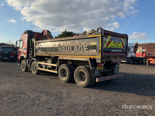2018 Volvo FMX 8x4 Twin-Steer Sleeper Dump Truck with Crane - Camión volquete: foto 3 2018 Volvo FMX 8x4 Twin-Steer Sleeper Dump Truck with Crane - Camión volquete: foto 3