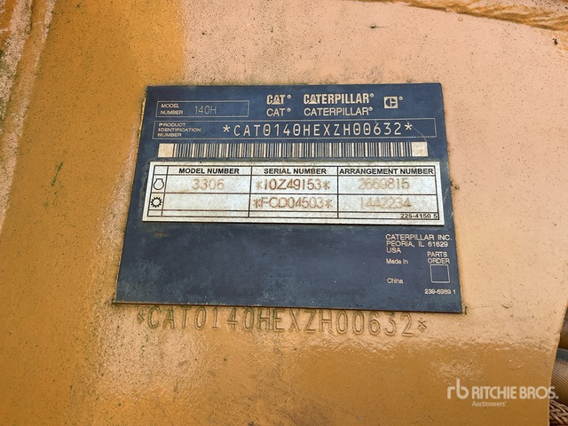 2008 Cat 140H - Grader: foto 3 2008 Cat 140H - Grader: foto 3