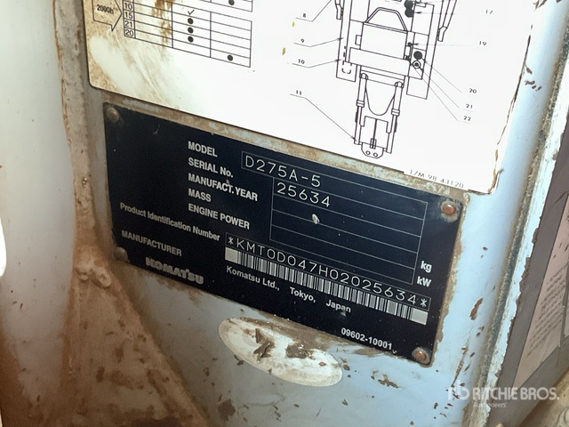 2008 Komatsu D275A-5 - Bulldozer: foto 1 2008 Komatsu D275A-5 - Bulldozer: foto 1