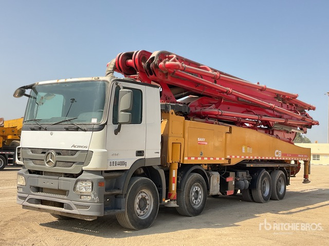 2019 Mercedes Benz Actros 4144 2019 Sany SYM5449THB 56 m on 8x ... Concrete Pump Truck - Bomba de hormigón: foto 2 2019 Mercedes Benz Actros 4144 2019 Sany SYM5449THB 56 m on 8x ... Concrete Pump Truck - Bomba de hormigón: foto 2