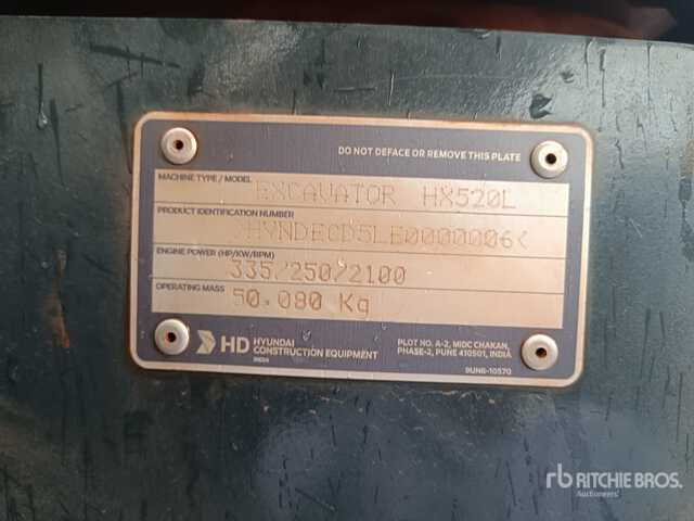 2025 Hyundai HX520L - Excavadora de cadenas: foto 1 2025 Hyundai HX520L - Excavadora de cadenas: foto 1