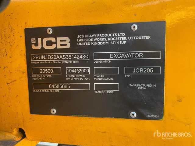 2025 JCB 205 (Unused) Tracked Excavator - Excavadora de cadenas: foto 3 2025 JCB 205 (Unused) Tracked Excavator - Excavadora de cadenas: foto 3