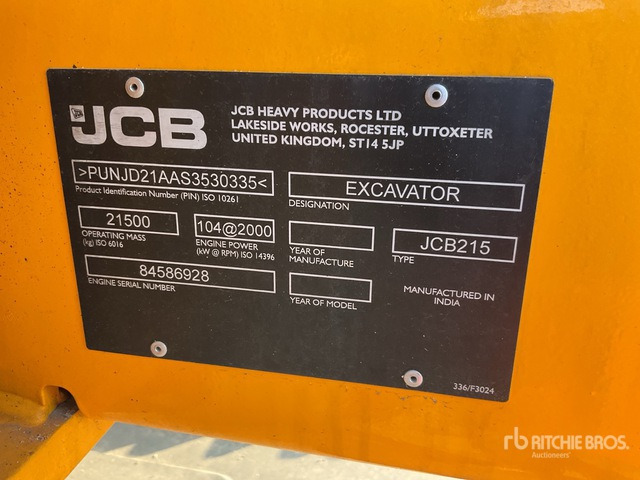 2025 JCB 215LC (Unused) Tracked Excavator - Excavadora de cadenas: foto 1 2025 JCB 215LC (Unused) Tracked Excavator - Excavadora de cadenas: foto 1