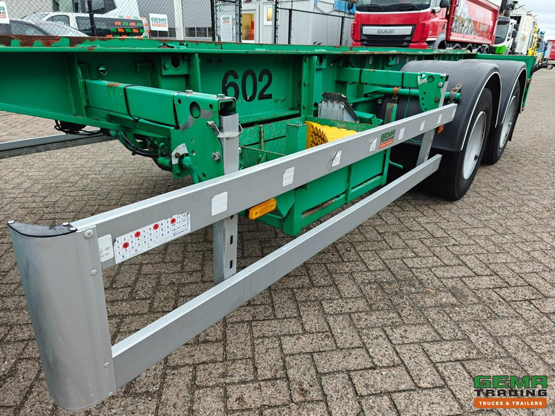 Remolque portacontenedore/ Intercambiable Burg BPA 10-18 ACXXX 3-Assen BPW - ContainerSysteem 6.9m - Trommelremmen - Luchtvering - Centrale Smering - 11/2026 APK: foto 8