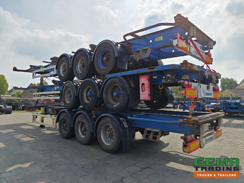 Krone SDC 27 3-assen BPW - DrumBrakes - 4700KG - 2x 20FT 1x 30FT 1x40FT - Package of 3 - NL kentekens - Semirremolque portacontenedore/ Intercambiable: foto 4 Krone SDC 27 3-assen BPW - DrumBrakes - 4700KG - 2x 20FT 1x 30FT 1x40FT - Package of 3 - NL kentekens - Semirremolque portacontenedore/ Intercambiable: foto 4