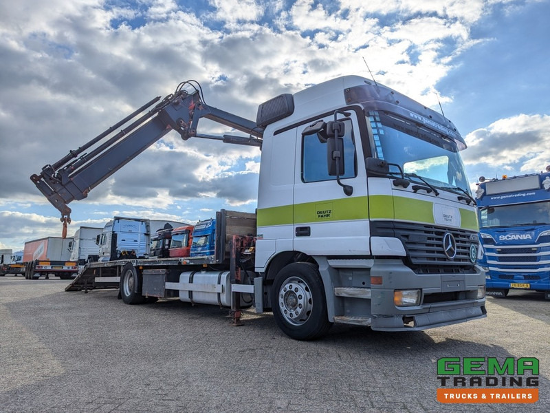Mercedes-Benz Actros 1831 Sleepcab Euro2 MKG HLK80 3360KG - Air Suspension - Loading Ramp (V796) - Camión caja abierta, Camión grúa: foto 2 Mercedes-Benz Actros 1831 Sleepcab Euro2 MKG HLK80 3360KG - Air Suspension - Loading Ramp (V796) - Camión caja abierta, Camión grúa: foto 2
