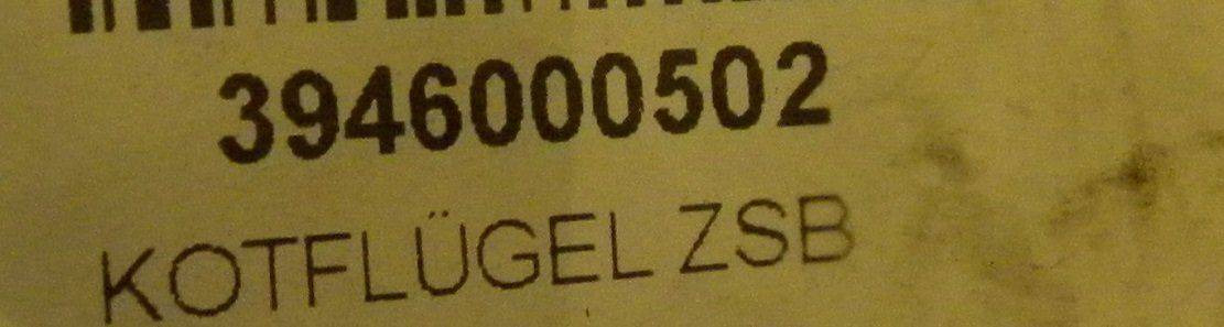 Fender Assy From Linde - Guardabarros para Equipo de manutención: foto 2 Fender Assy From Linde - Guardabarros para Equipo de manutención: foto 2