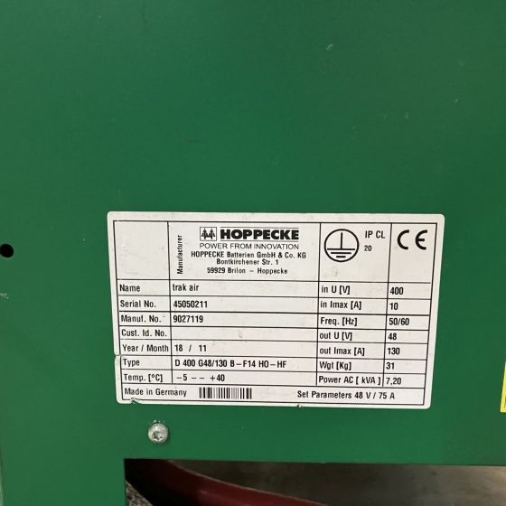 Hoppecke 48V/130A Trak air - Sistema eléctrico para Equipo de manutención: foto 5 Hoppecke 48V/130A Trak air - Sistema eléctrico para Equipo de manutención: foto 5