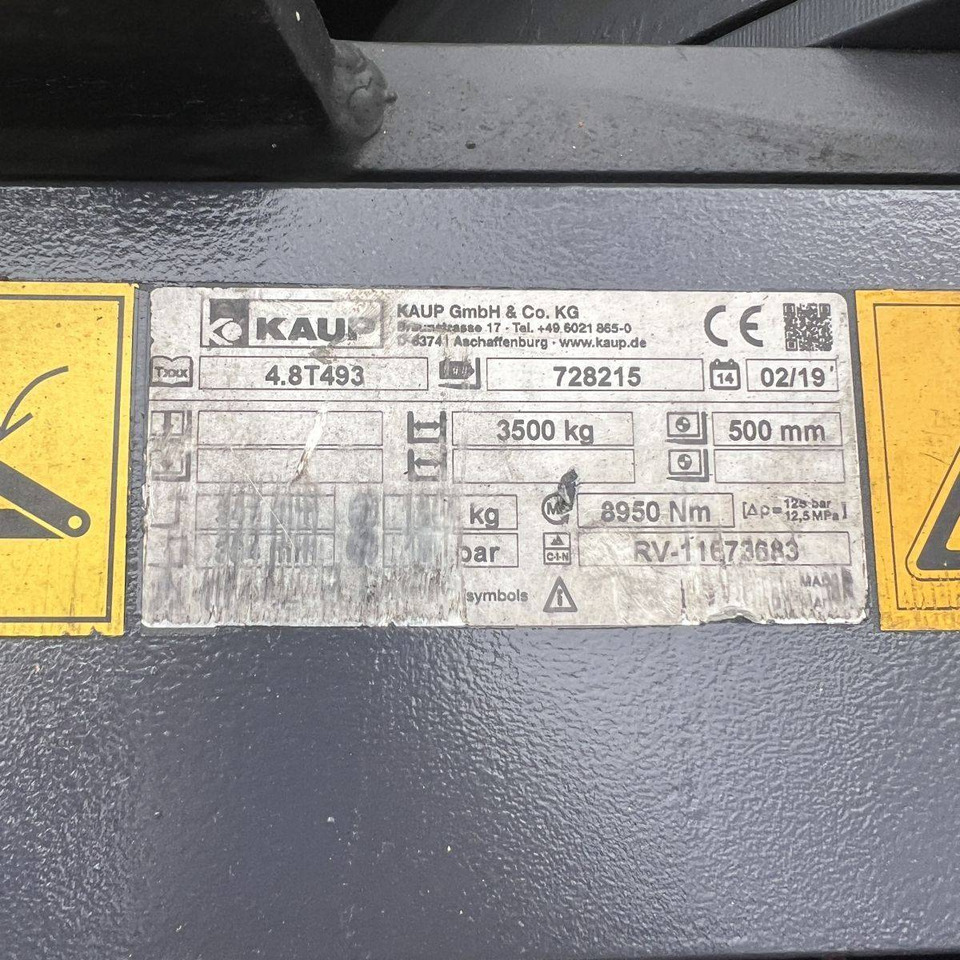 Pinza Kaup rotating baleclamp 4.8T493: foto 6 Pinza Kaup rotating baleclamp 4.8T493: foto 6