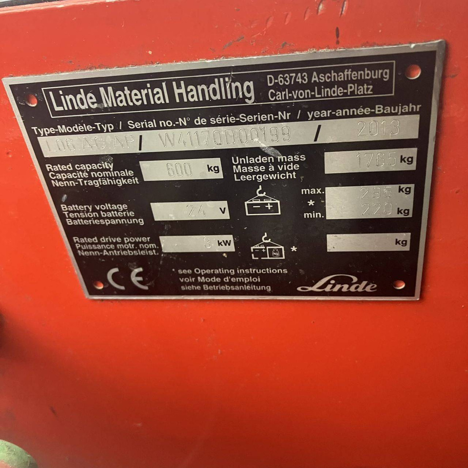 Apilador Linde L06AC-AP (1170): foto 16 Apilador Linde L06AC-AP (1170): foto 16