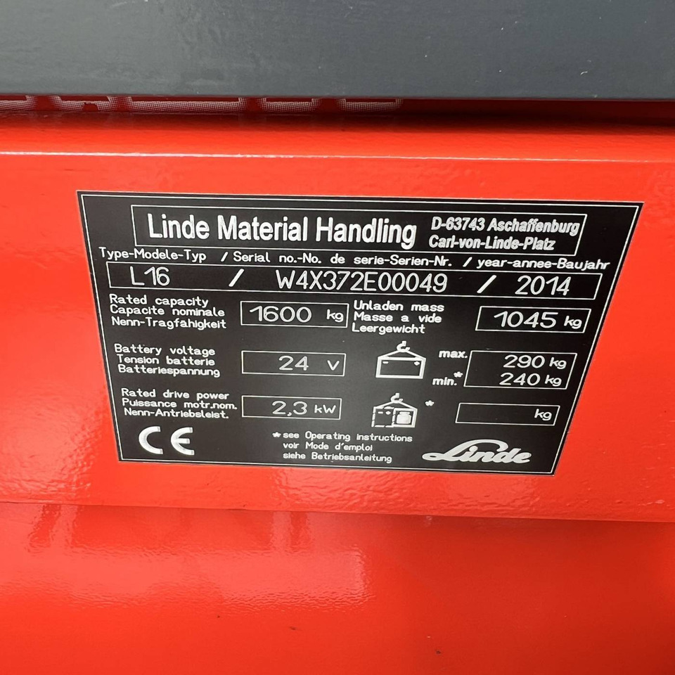 Leasing de  Linde L16 (372) Linde L16 (372): foto 18