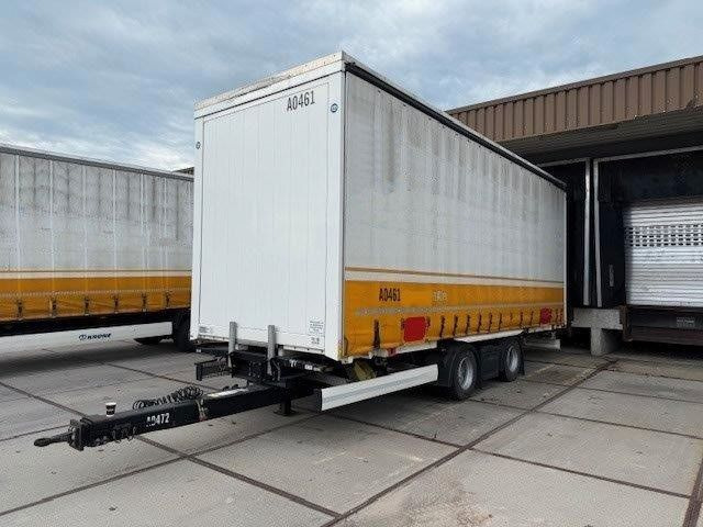 Krone 2 x WB 7,82 Jumbo, Hubdach, Edscha + Anh. Tandem - Remolque portacontenedore/ Intercambiable: foto 2 Krone 2 x WB 7,82 Jumbo, Hubdach, Edscha + Anh. Tandem - Remolque portacontenedore/ Intercambiable: foto 2