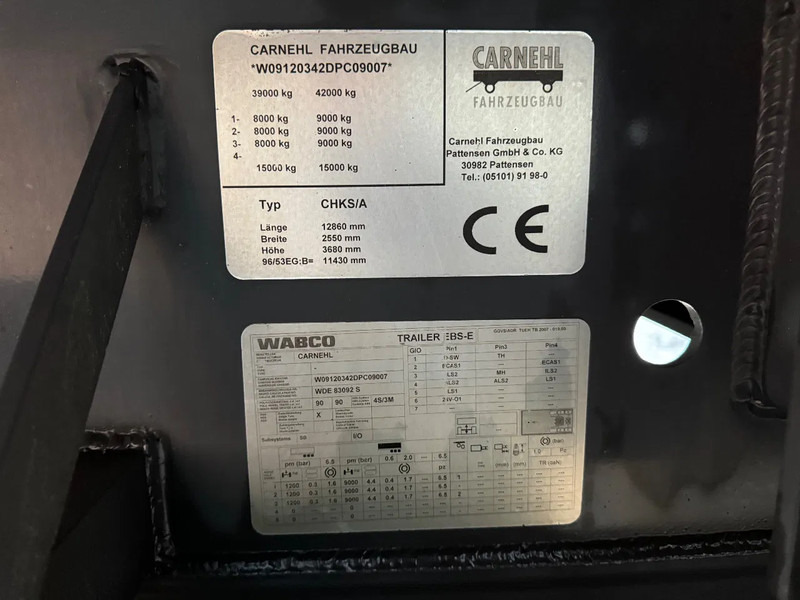 Semirremolque volquete Carnehl 65m3 Vol alu kipper SAF Schijfremmen Liftas Top conditie: foto 15 Semirremolque volquete Carnehl 65m3 Vol alu kipper SAF Schijfremmen Liftas Top conditie: foto 15