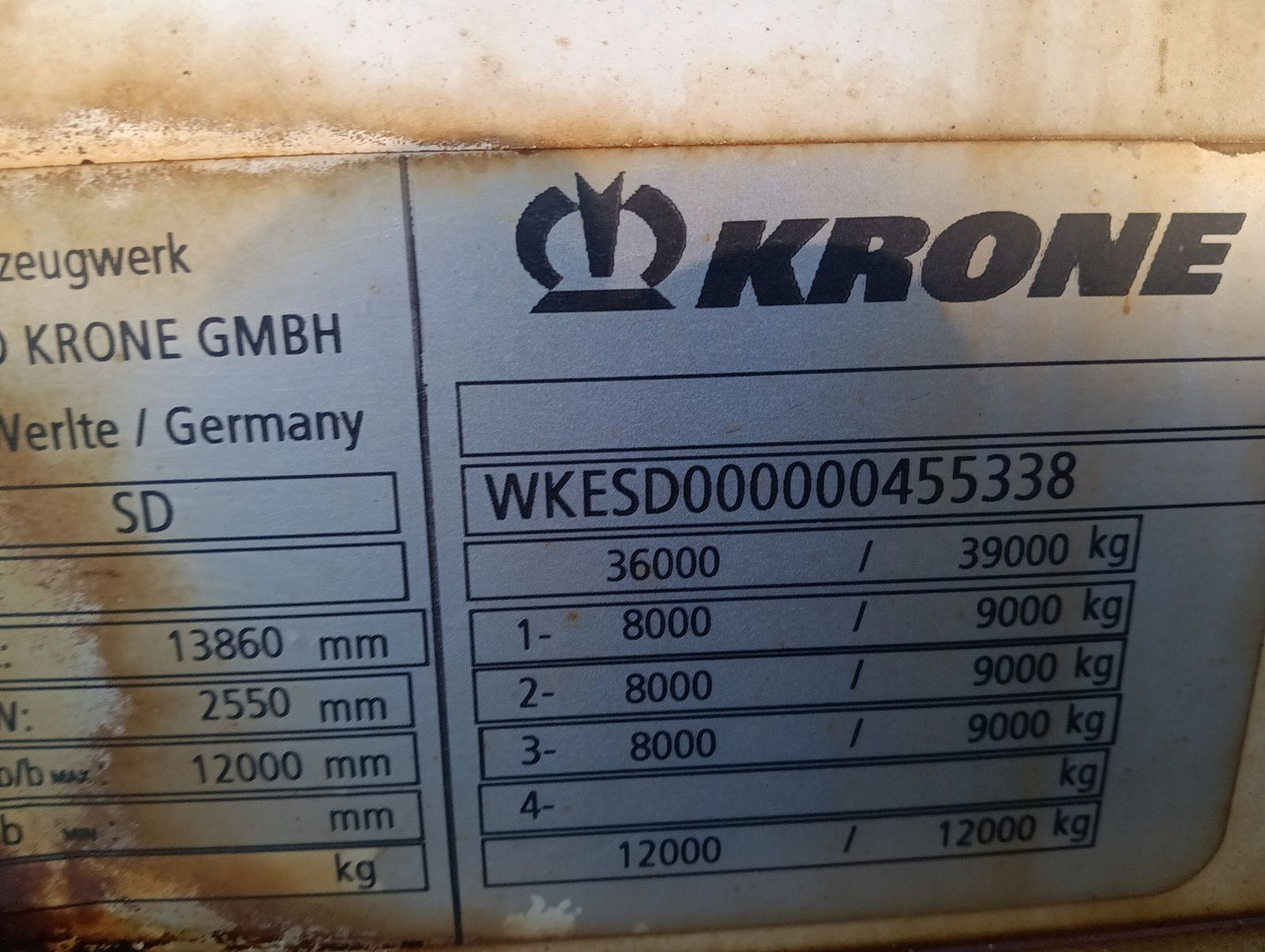 Semirremolque góndola rebajadas nuevo Krone SDP 27 12,2m JUMBO BPW 235/75R17,5 Reifen 90%: foto 12 Semirremolque góndola rebajadas nuevo Krone SDP 27 12,2m JUMBO BPW 235/75R17,5 Reifen 90%: foto 12