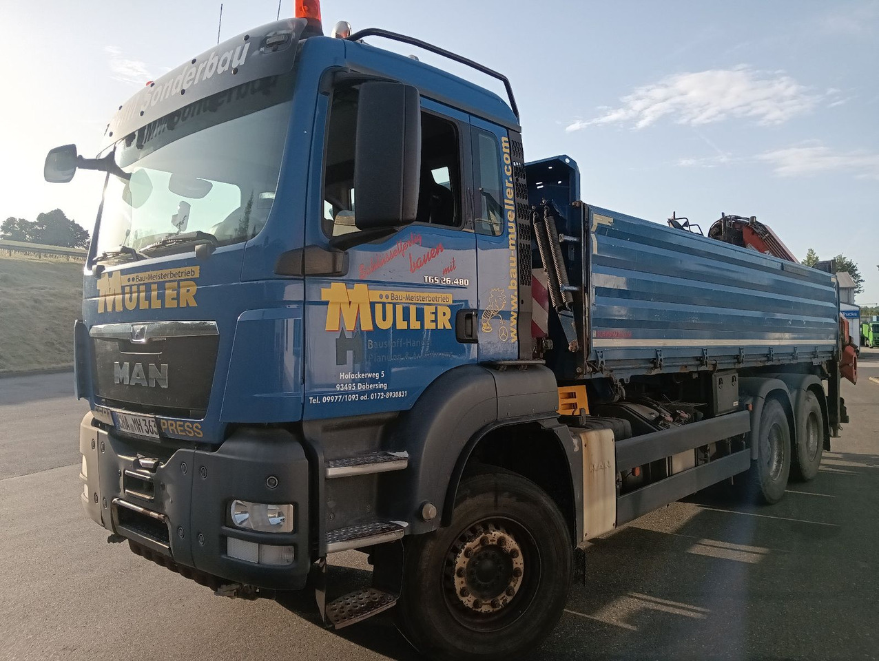 MAN TGS 26:480 6x4 EURO5 ATLAS 240.2E-A4 3-S-Kipper - Camión volquete, Camión grúa: foto 3 MAN TGS 26:480 6x4 EURO5 ATLAS 240.2E-A4 3-S-Kipper - Camión volquete, Camión grúa: foto 3